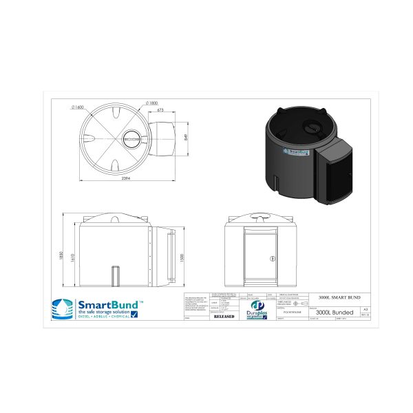 Above-Ground-SmartBund-3000-Litre-Bunded-Diesel-and-Chemical-Storage-Tank-Schematics-1