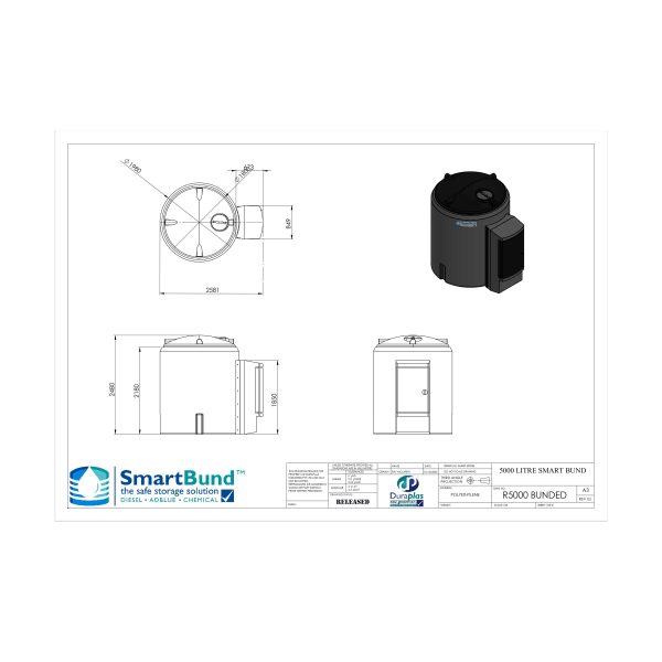 Above-Ground-SmartBund-5000-Litre-Bunded-Diesel-and-Chemical-Storage-Tank-Schematics